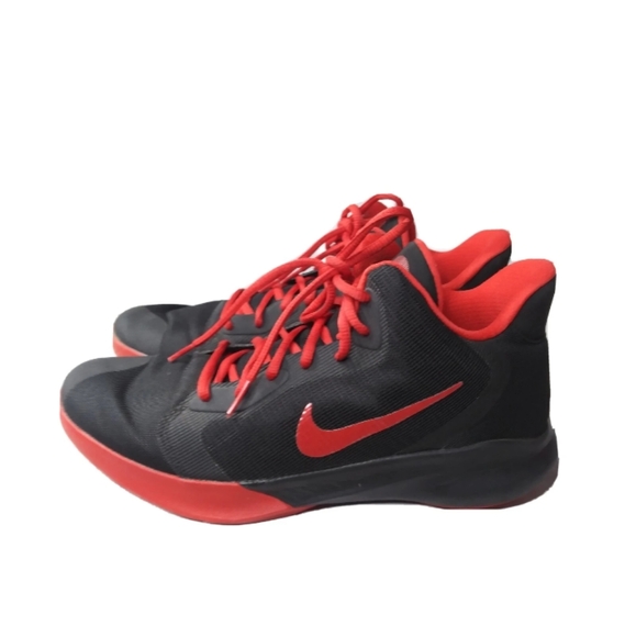 Nike Precision III Shoes Men's Size 10 Sneakers Black~ University Red